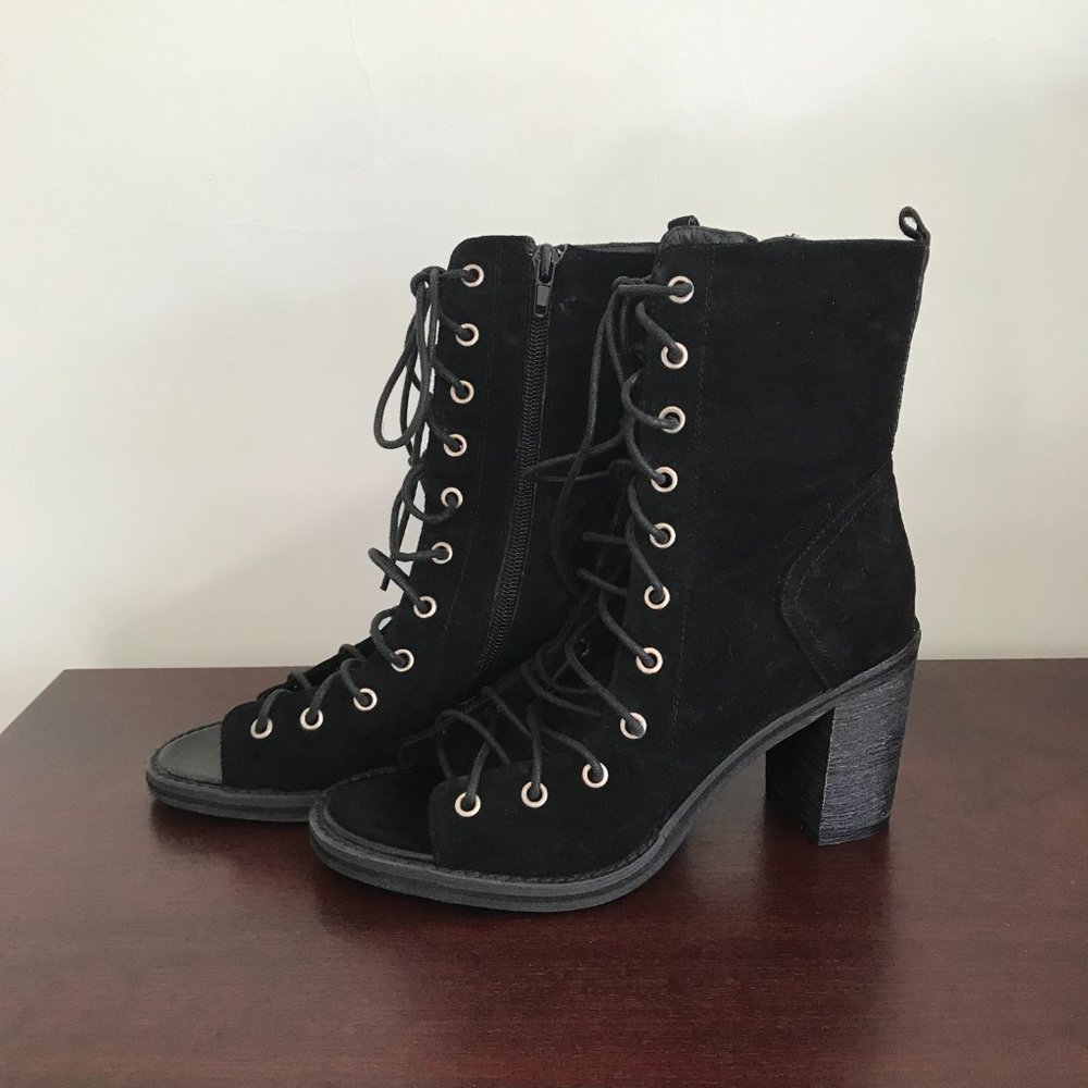 Jeffrey Campbell | Black Corset Heels - Sz 6 - Picture 3 of 10